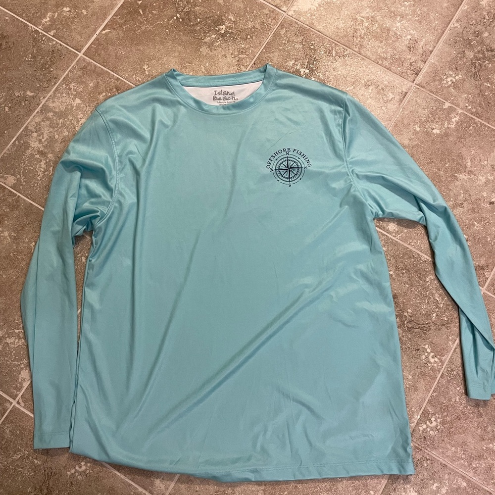 Offshore fishing men’s tee boating outdoors